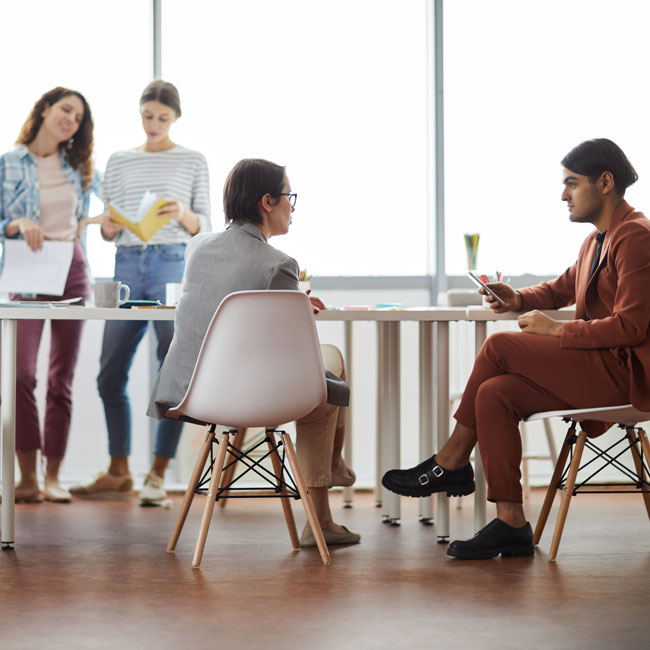 grouping of 4 people using outsourced HR services from Optima Office grouping of 4 people using outsourced HR services from Optima Office