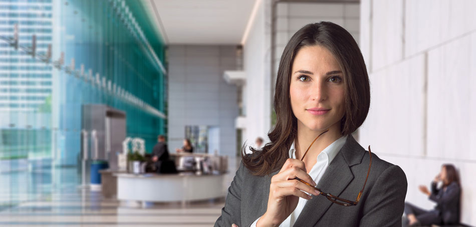 young female business professional who is considering fractional cfo services from Optima Office young female business professional who is considering fractional cfo services from Optima Office